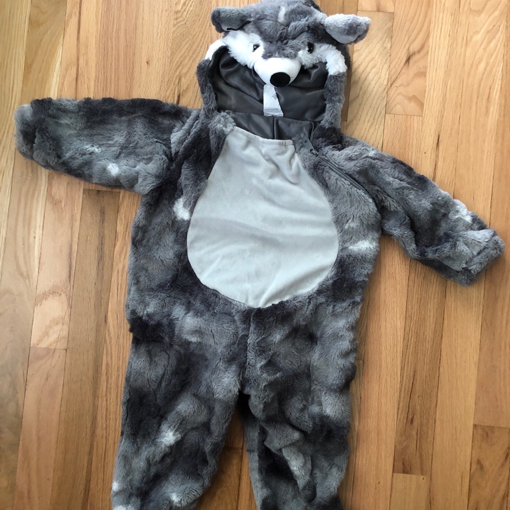 Kids Wolf Costume - Gray